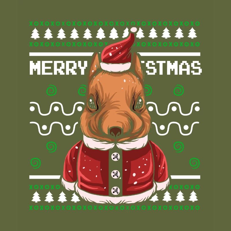 Pull de Noël moche Tshirt Chien de Noël