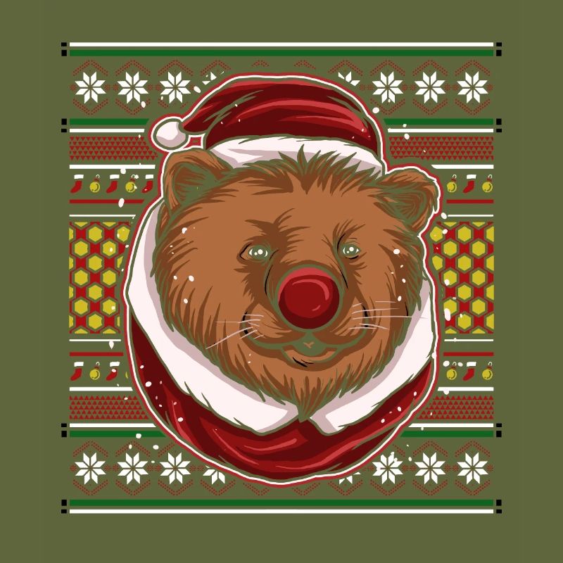 Moche pull de Noël Tshirt Ours de Noël