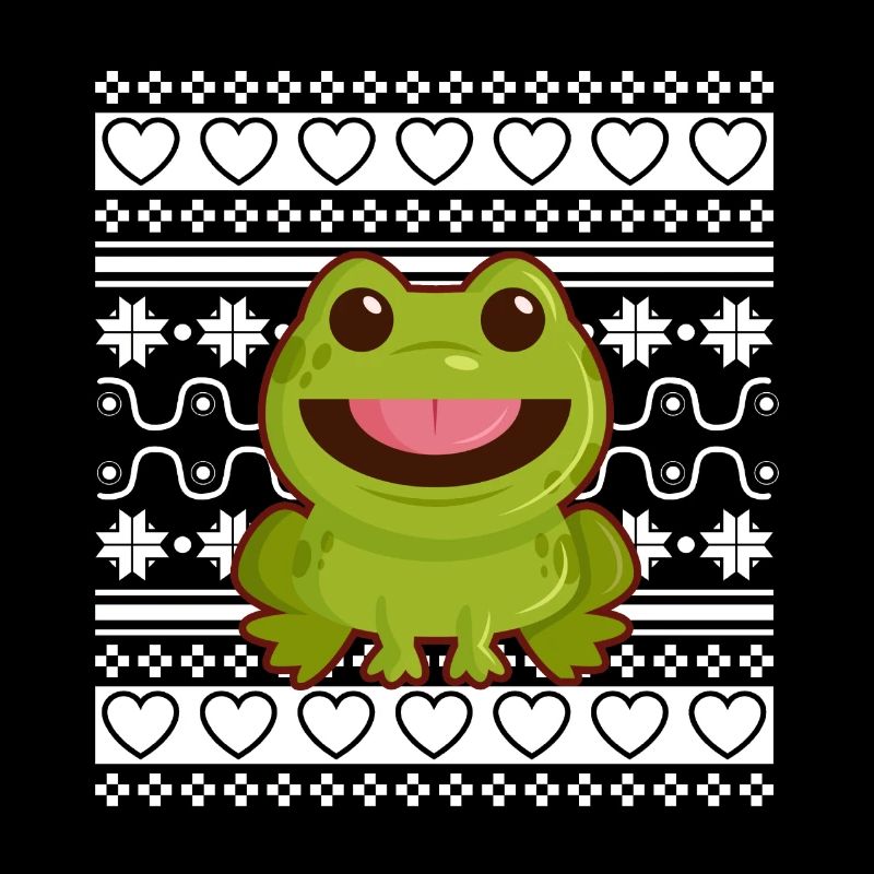 Pull de Noël moche Tshirt Grenouille de Noël