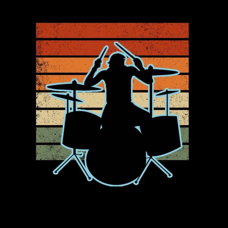 Drummer and drums