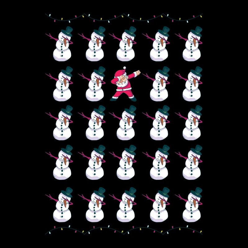 Dabbing Weihnachtsmann und Schneemann - Sei anders
