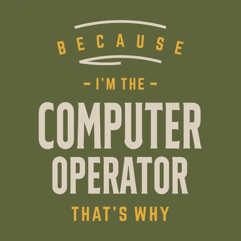 Computer Operator Job Occupation Birthday Worker