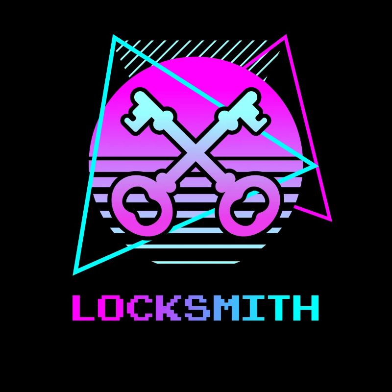 Retro Locksmith Lock Locksmithing