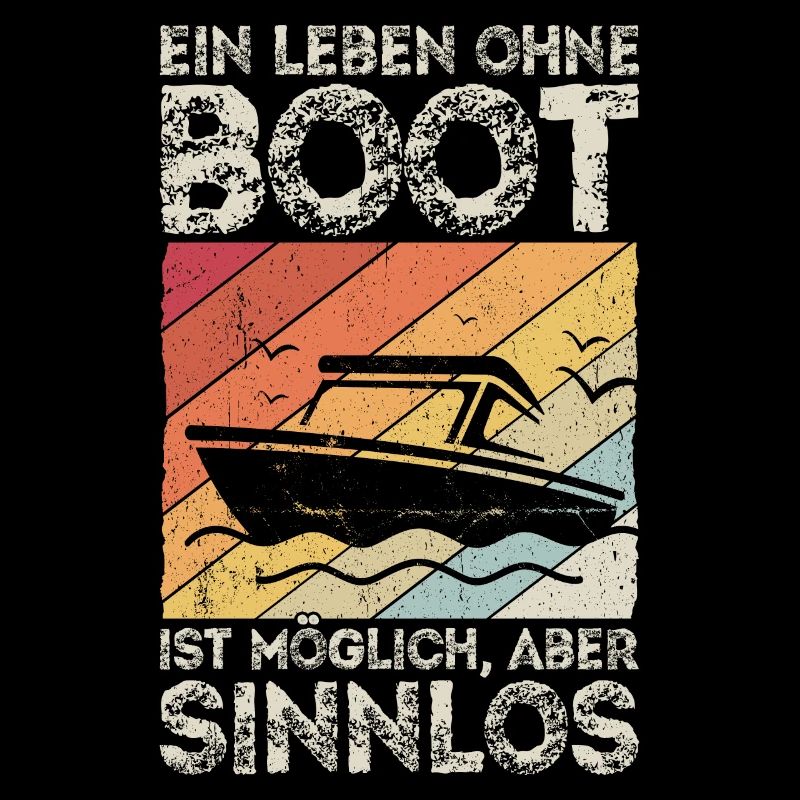 Boot Schiff Motorboot Fan Geschenk Kapitän Schifff