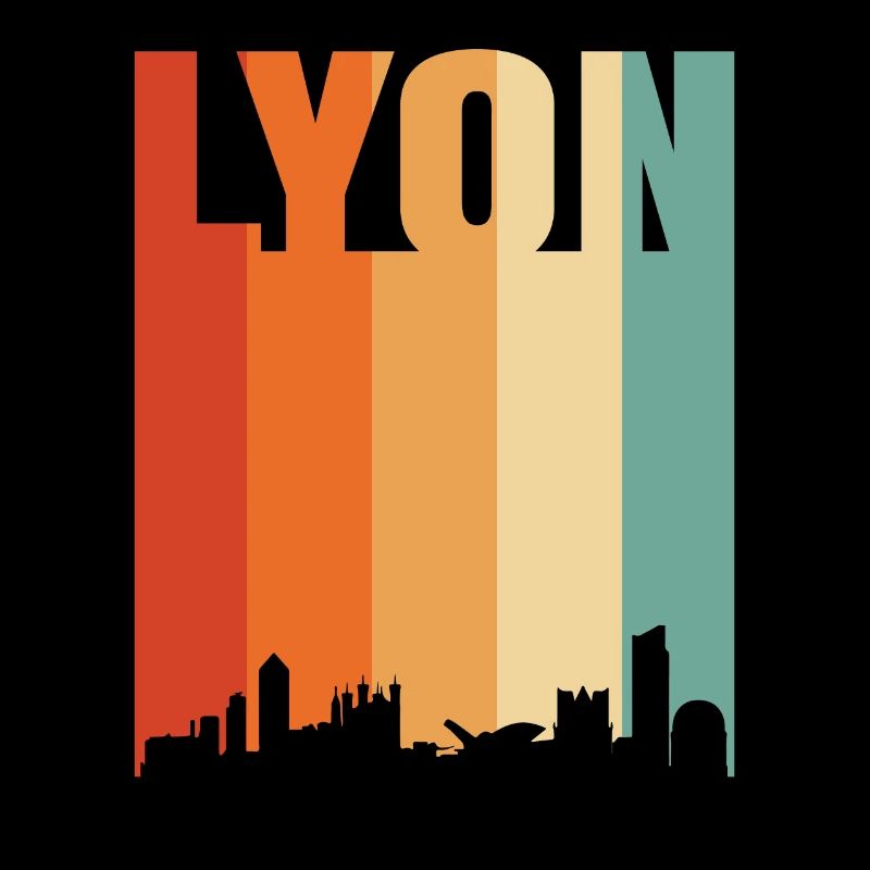 Lyon Frankreich Skyline