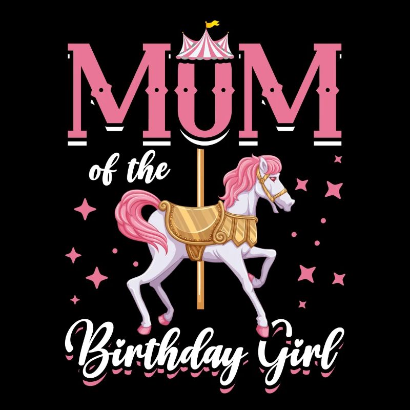 Karussell-geburtstagsfeier-mutter Des