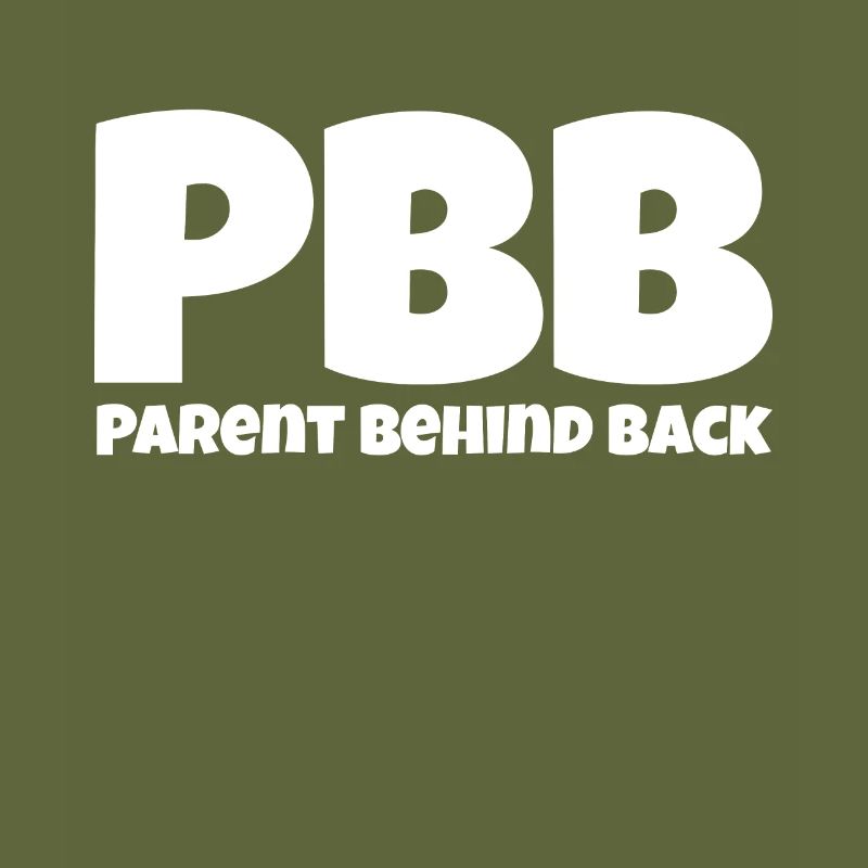 Parent behind back