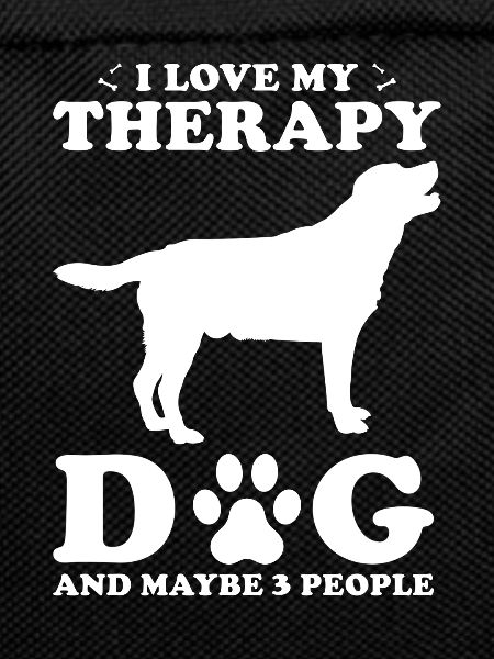 Therapy dog saying
