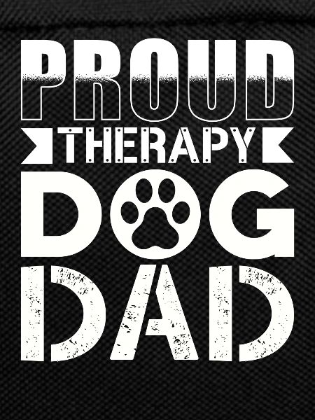 Therapy dogs dad