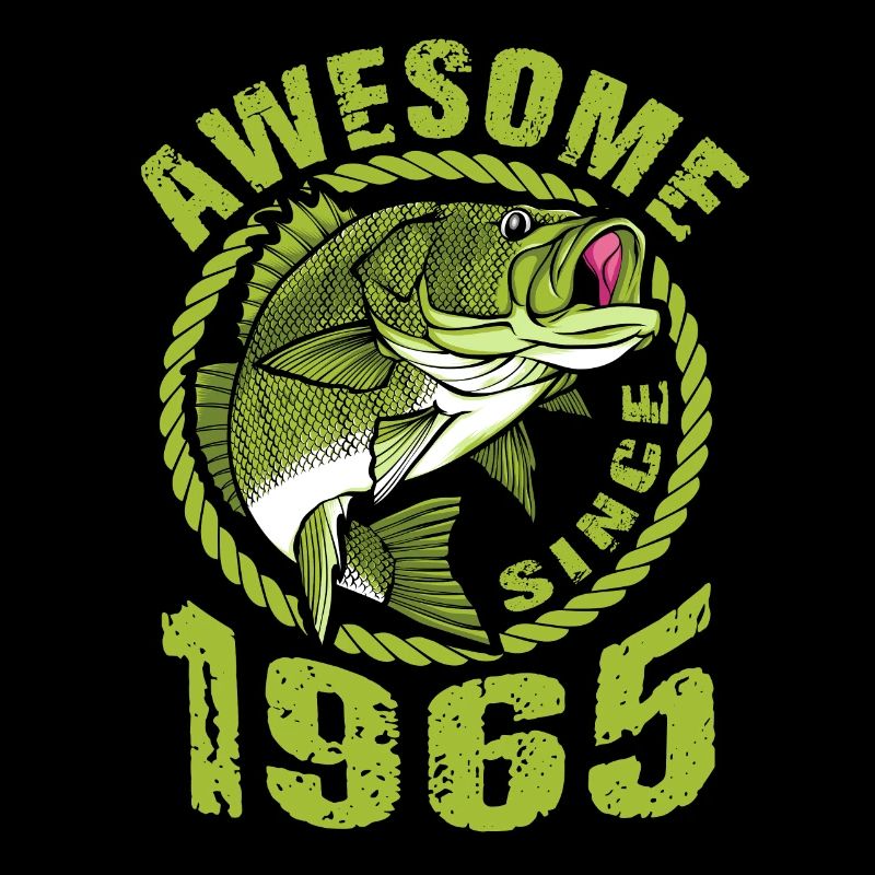 Awesome since 1965. Angel, Angler Geburtstag