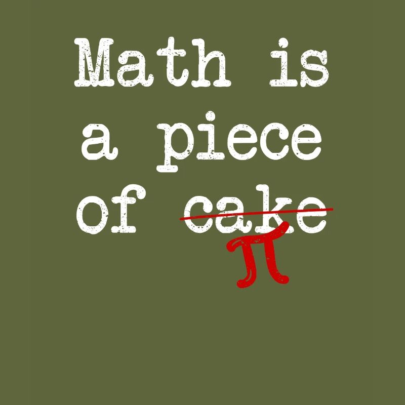 Math est un morceau de gâteau Pi Day drôle 3.14 Math