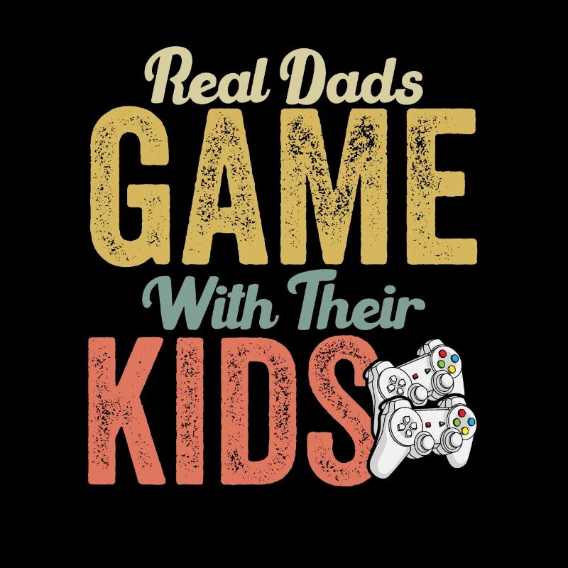 Echte Väter Spiel mit ihren Kindern - Funny Gamer Dad