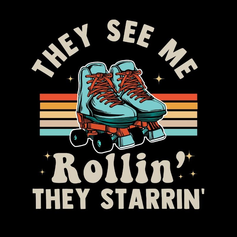 Inline Skate Cadeau Rollskates Roller 70s