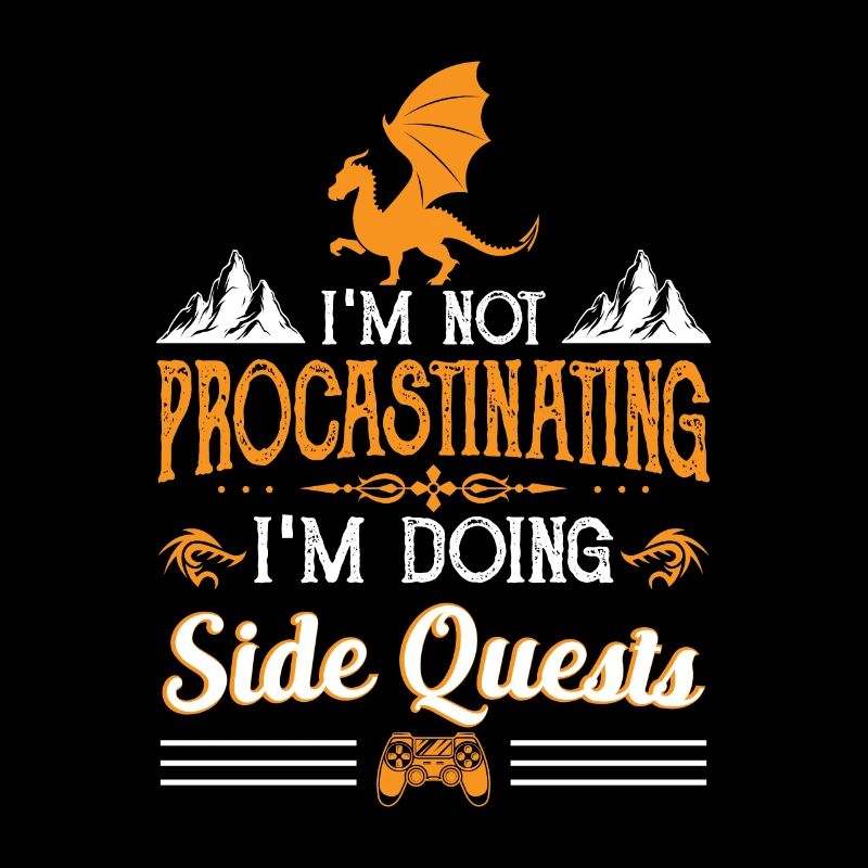 Procrastinating Side Quests Gamer Procrastination