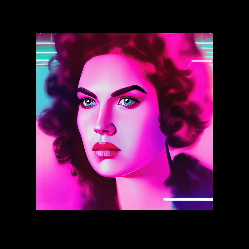 Retrowave Synthwave 80s Character Design