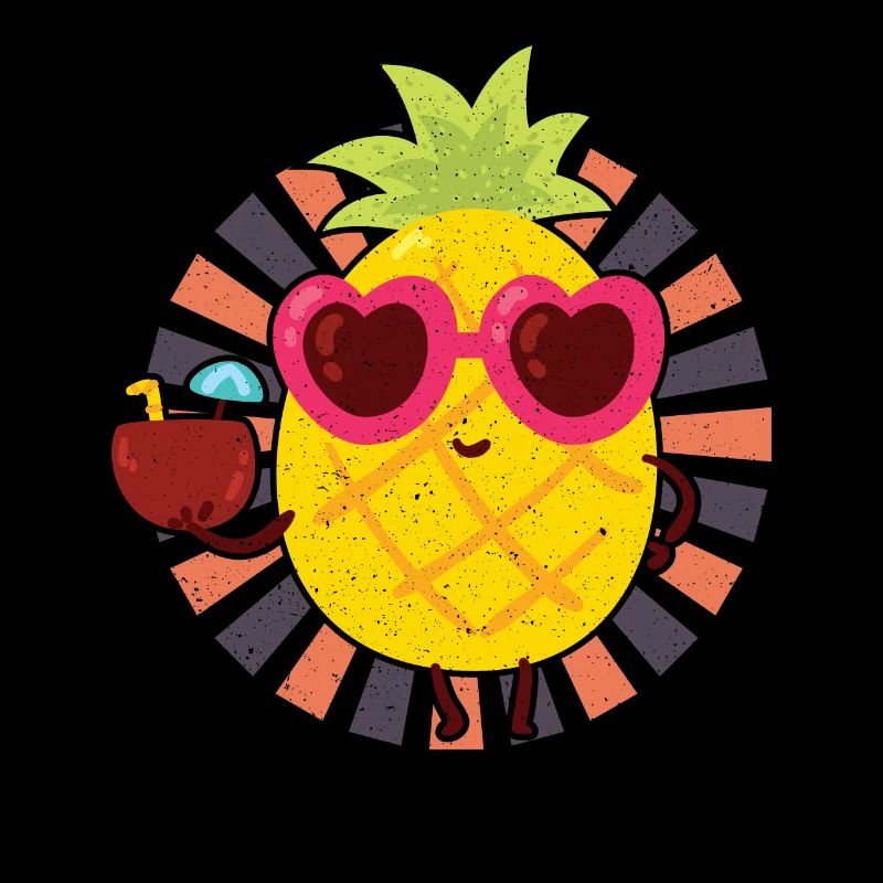 Cute Pinapple Vintage Distressed Vacation