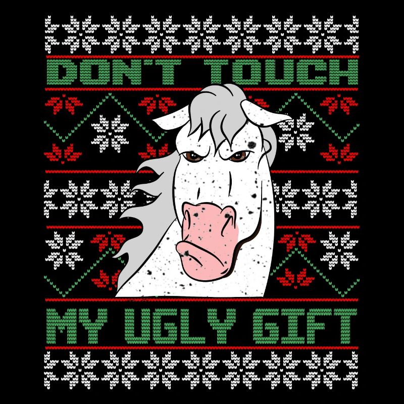 Dont Touch Ugly Brauner Pferd Rider Winter