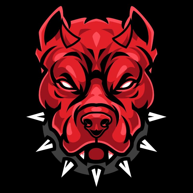 Teufel Pitbull-Hund