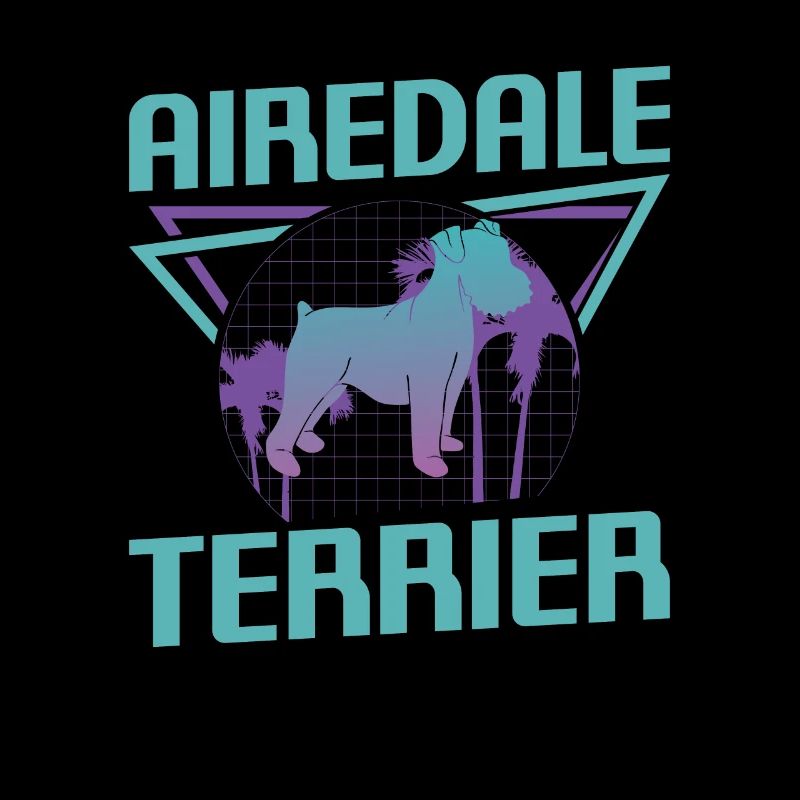 Retro Airedale Terrier Dog Lover