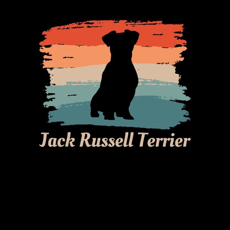 Vintage Retro Jack Russell Terrier Dog