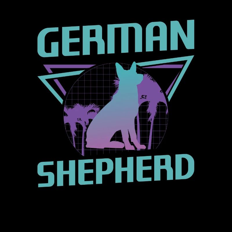 Retro German Shepherd Dog Lover