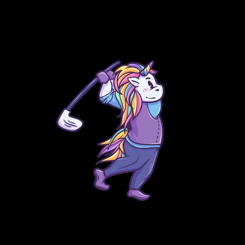 Einhorn auf dem Golfplatz