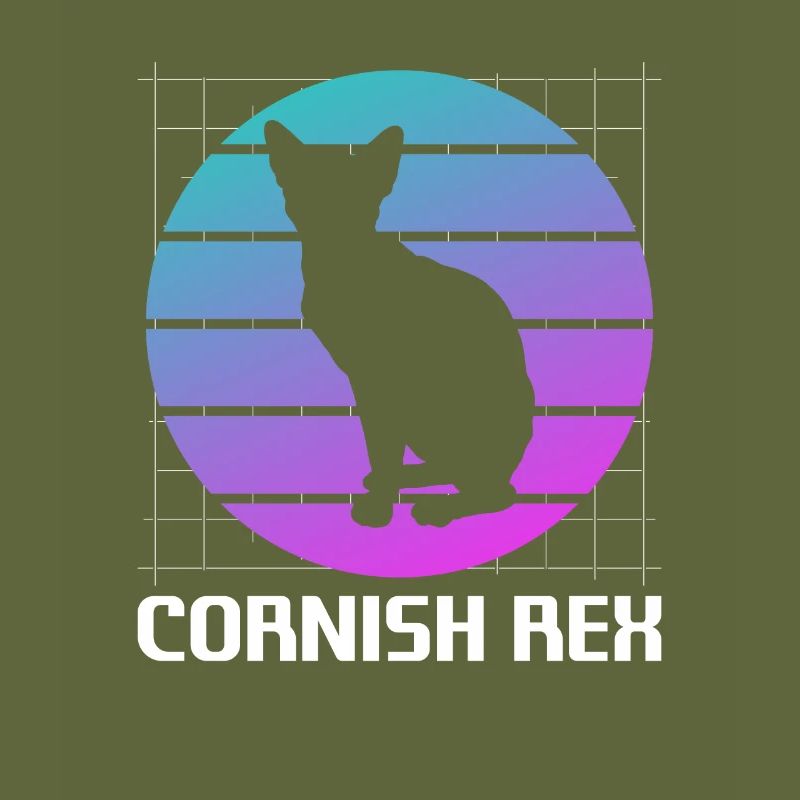 Rétro Cornish Rex Cat Lover