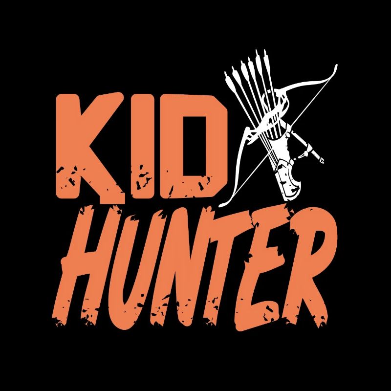 Kid Hunter Retro Cool Kid Tir à l’arc Dessins de chasse
