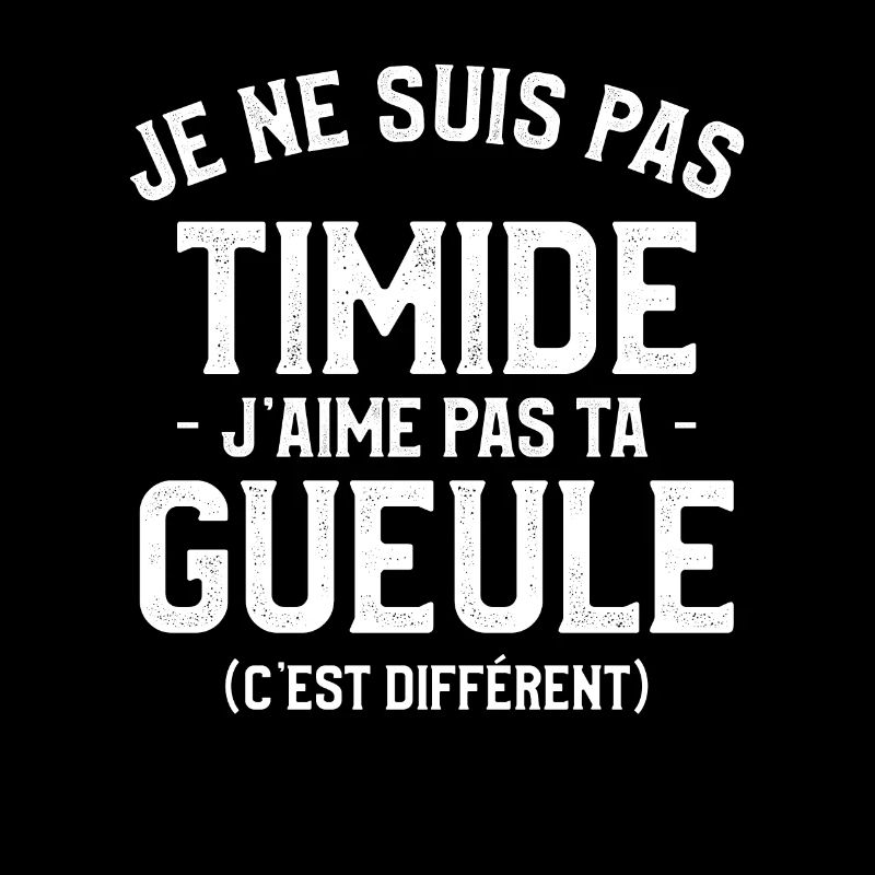 Je Ne Suis Pas Timide J'aime Pas Ta Gueule C'est