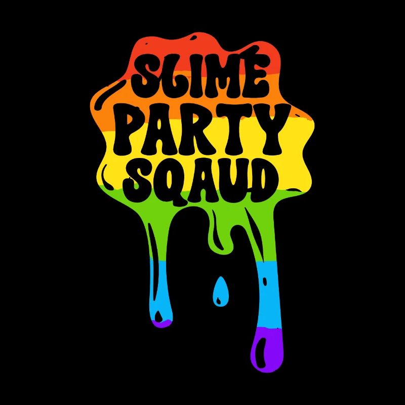 Slime Rainbow Magical Dripping Splash
