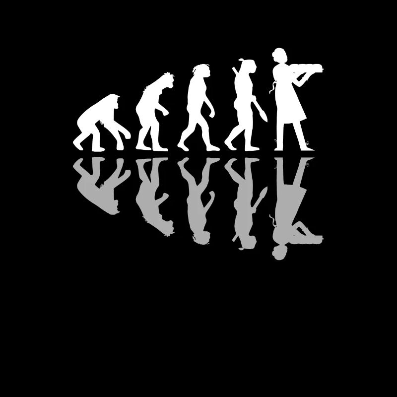 Human Evolution Funny Baking Baker Humor Culinary