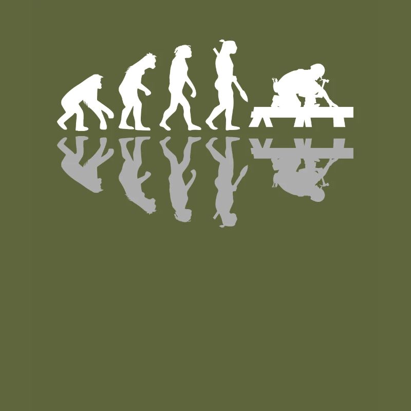 Human Evolution Carpenter Woodworkers Woodworking