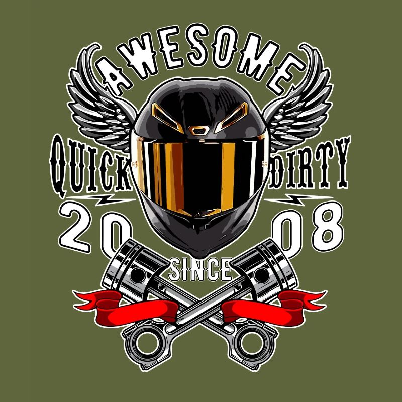 Awesome since 2008, Biker Geburtstag