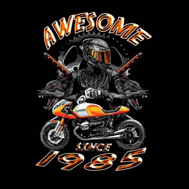 Awesome since 1985, Biker Geburtstag