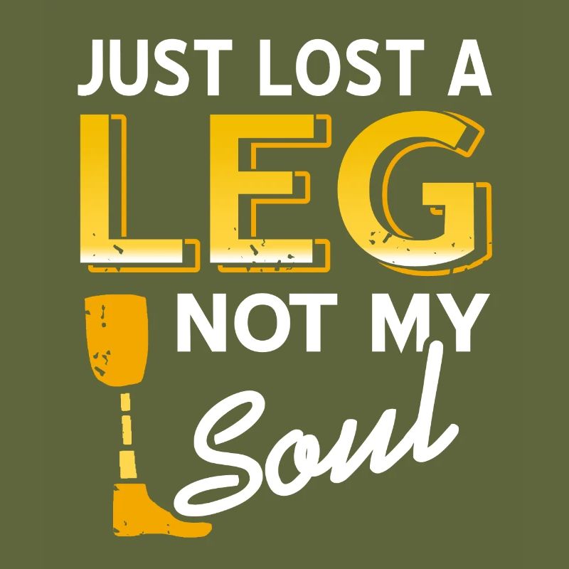 Je viens de perdre une jambe Pas mon âme Prothèse rétro cool