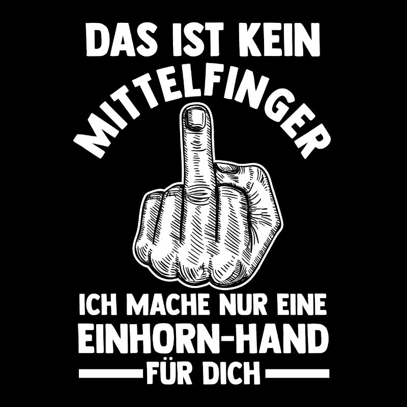 Das ist kein Mittelfinger Einhorn