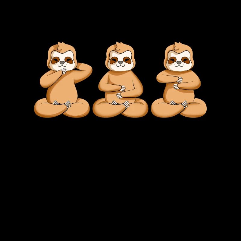 Three sloths at Reiki