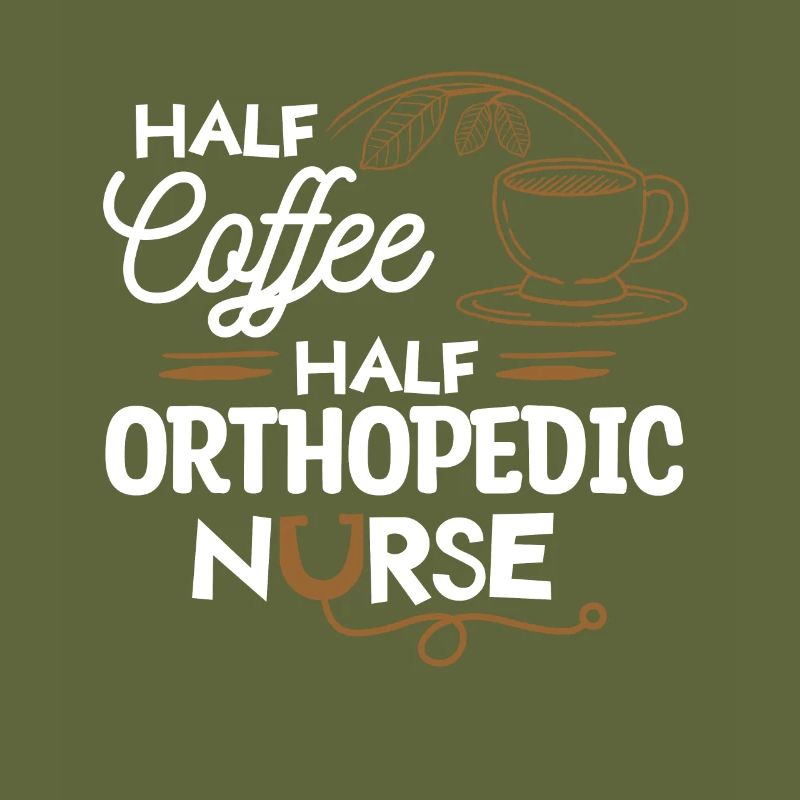 halb Kaffee halb orthopädische Krankenschwester Orthopäde RN
