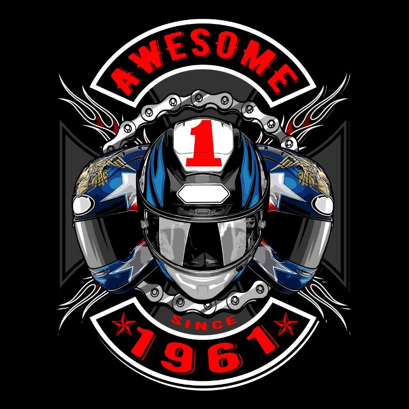 Awesome since 1961, biker's birthday