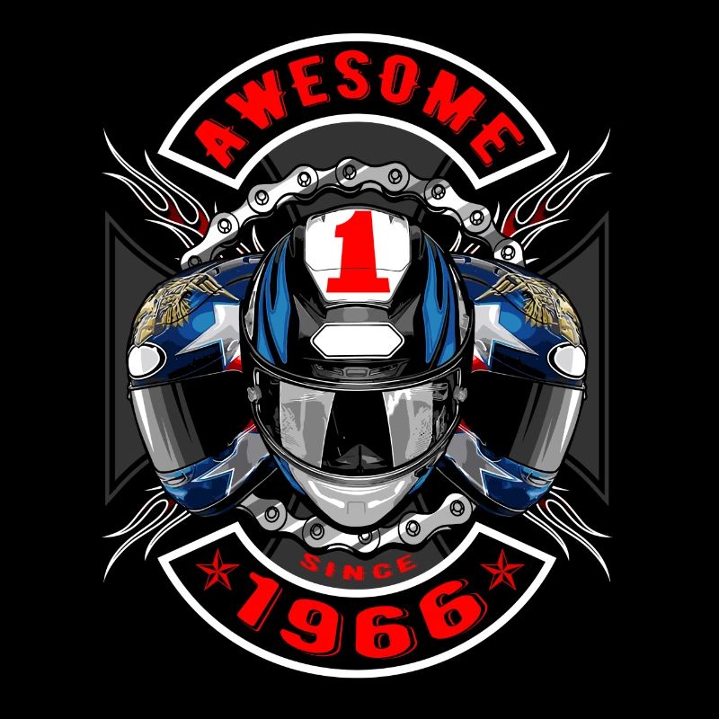 Awesome since 1966, biker's birthday