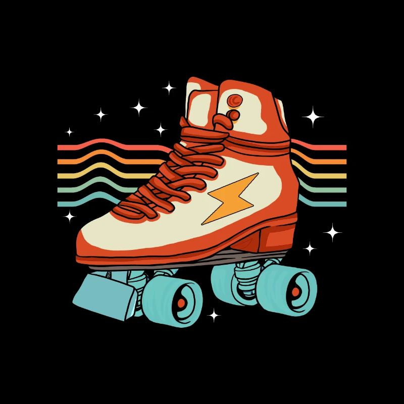 Inline Skate Cadeau Rollskates Roller 70s