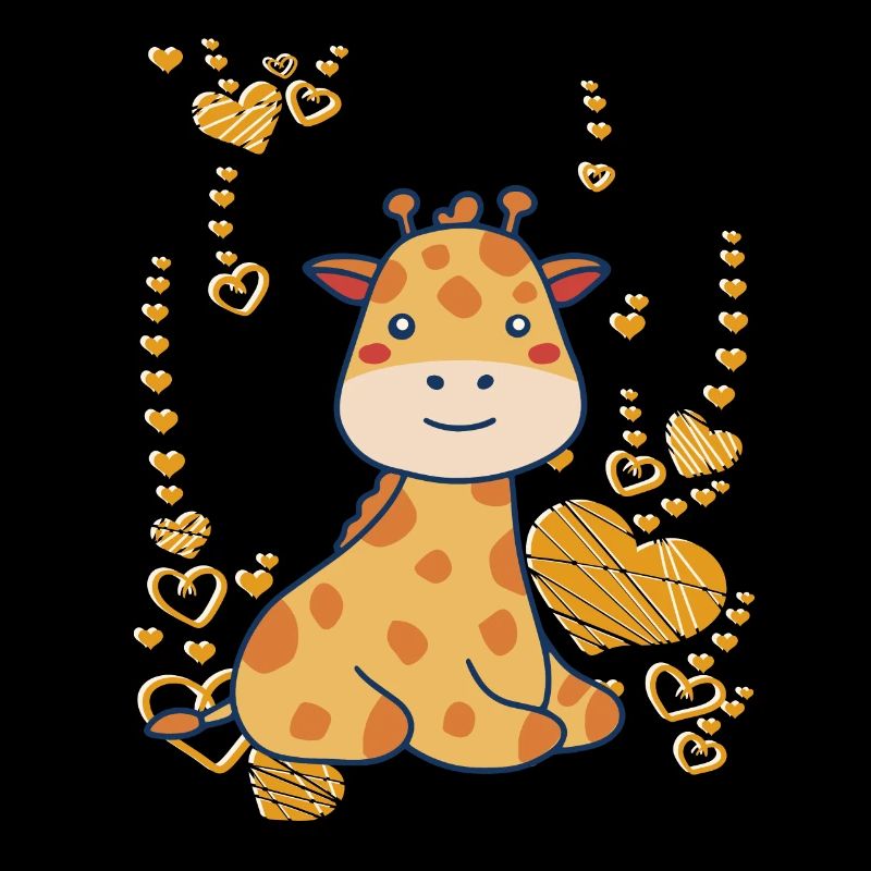 mignon bébé girafe