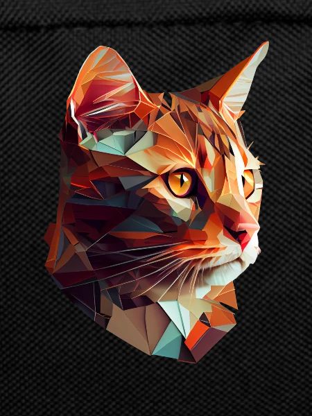 Cat Cats Kitten Polygon Cat