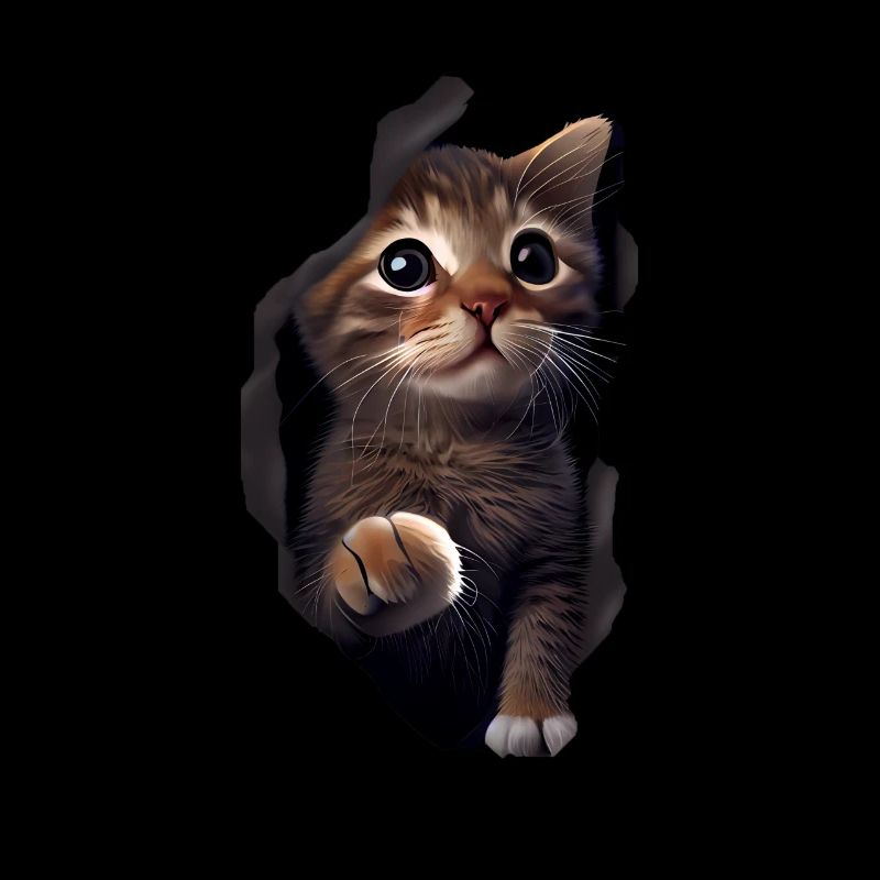 Cat Cute Kitten Cracked Cat Lovers Cats