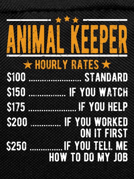 Animal keepersHourly wage