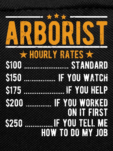 Arborist hourly wage