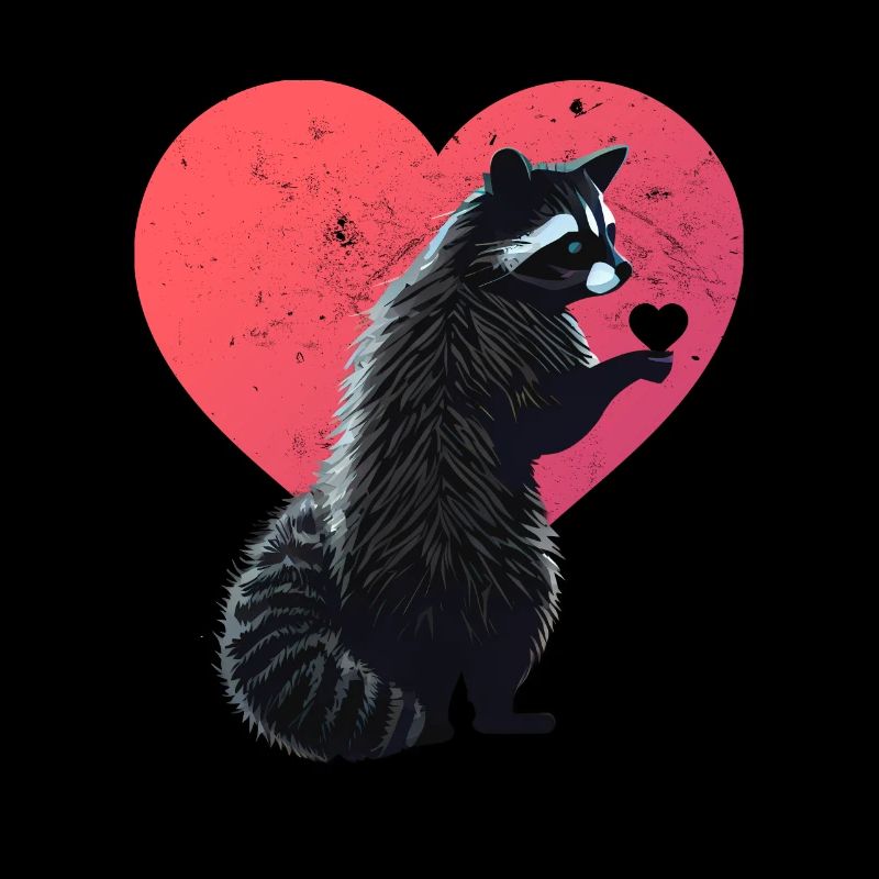Coon avec cœur pour la Saint-Valentin