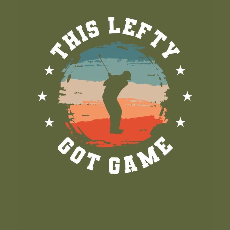 Dieser Lefty Got Game Golfer Golf Golfen