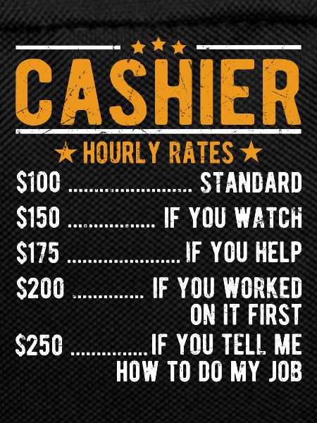 Cashier Hourly wage