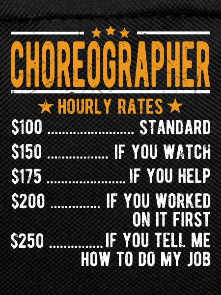 Choreograph Stundenlohn